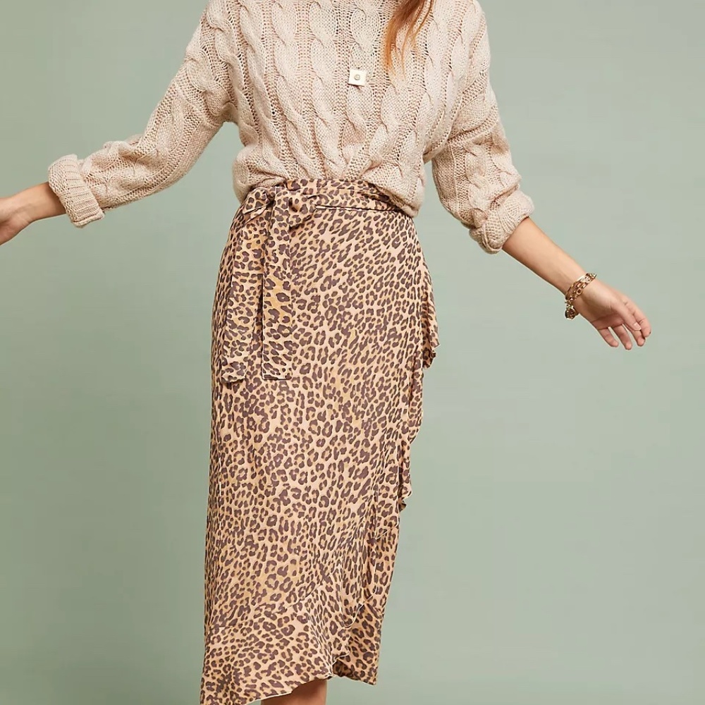 Anthropologie Faithful the brand Celeste wrap skirt size XL